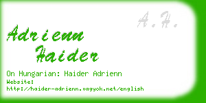 adrienn haider business card